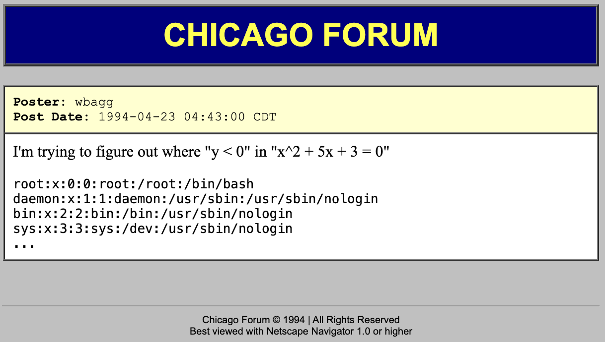 Worse forum image